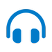 Headphones Simple Solid Icon