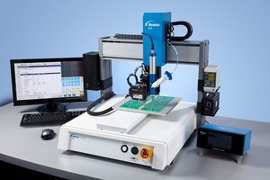 797PCP 1K Pump: With PRO Series Dispensing Thermal Compound on PCB