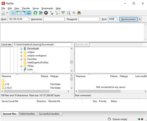Registro di erogazione NX FTP