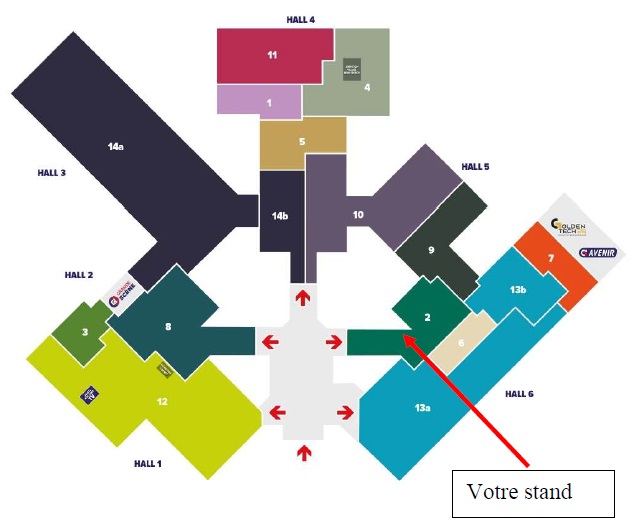 Map of Eurexpo Lyon