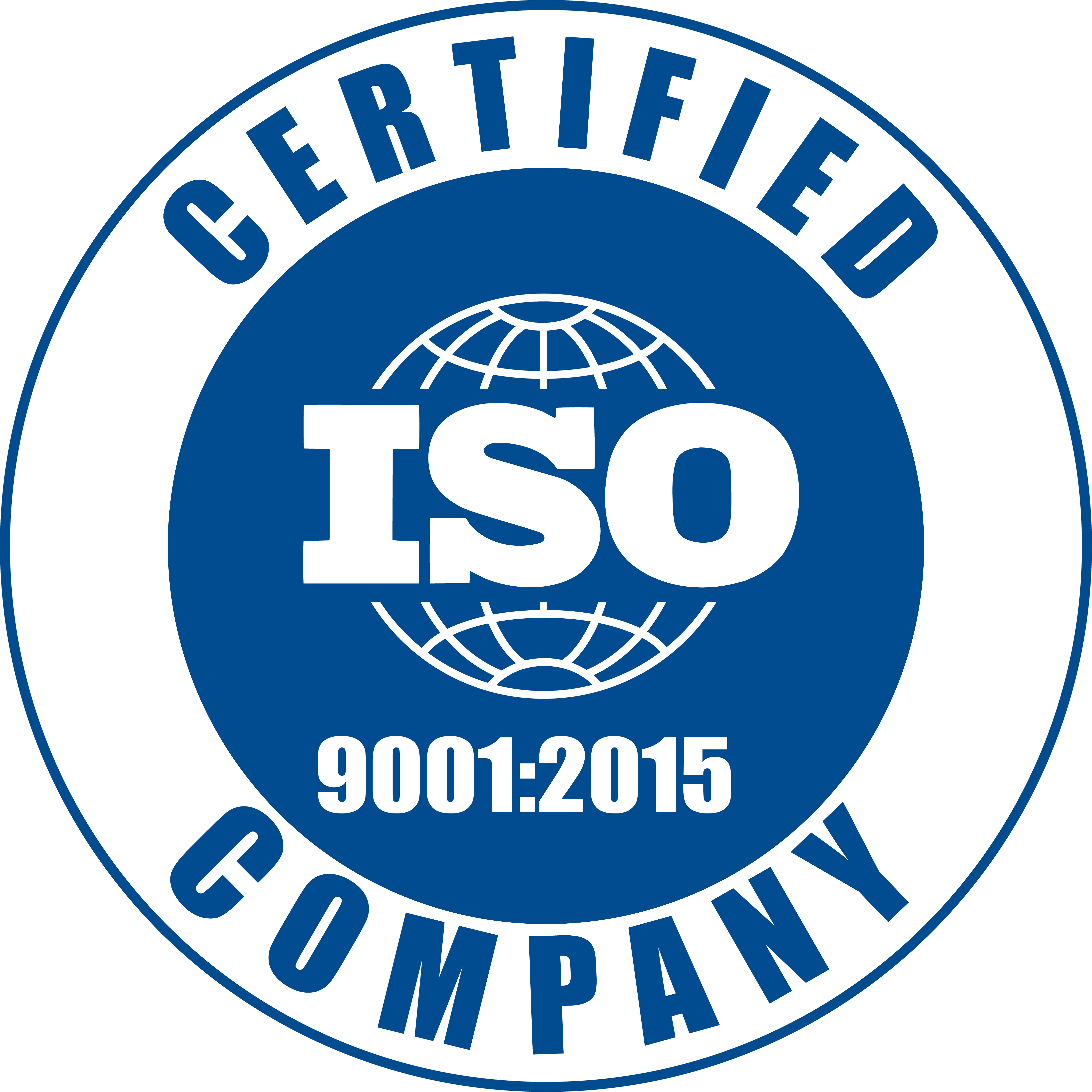 Certificado ISO 2001:2015.