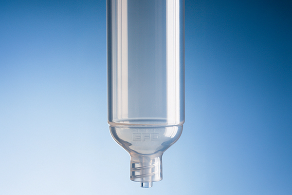 Optimum clear syringe barrel