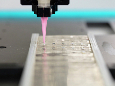 Rigid Tapered Tip Dispensing Epoxy for Die Attach