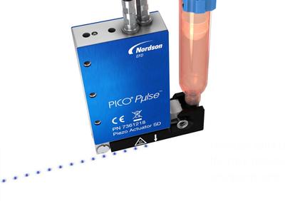PICO Pulse jetting (i.e. non-contact fluid dispensing) application