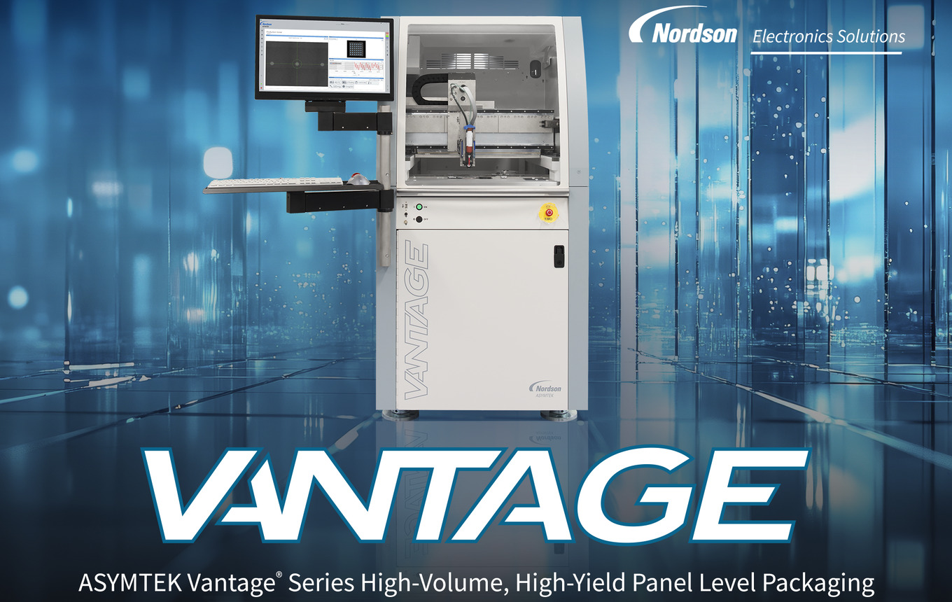 Nordsonエレクトロニクス産業Solutionsは、Powertech Technology, Inc. 向けに、半導体製造中のアンダーフィルで99%  を超える歩留まりを実現するパネルレベルの 包装 ソリューションを開発しました。